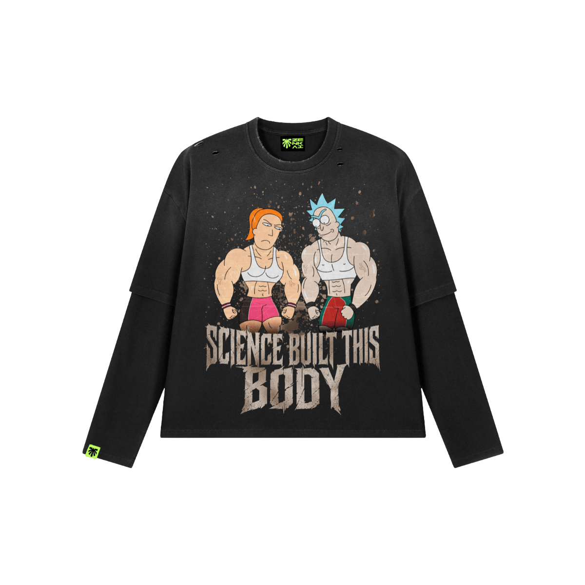 Science Built This Body Washed Long Sleeve image 1