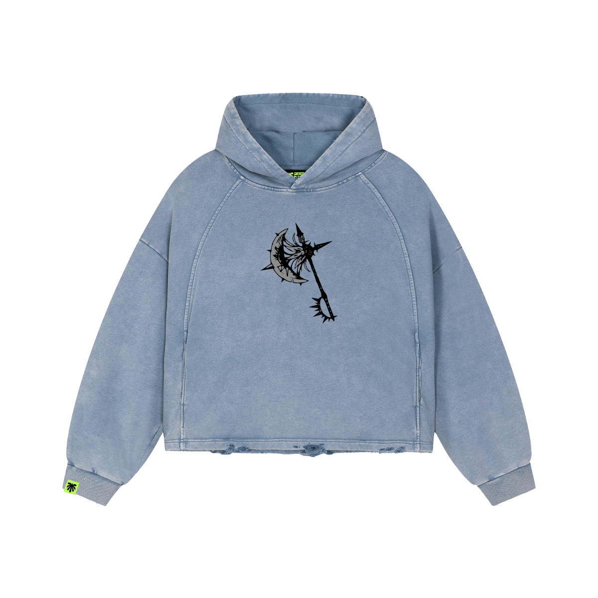 Who Decided Washed Raglan Hoodie image 1