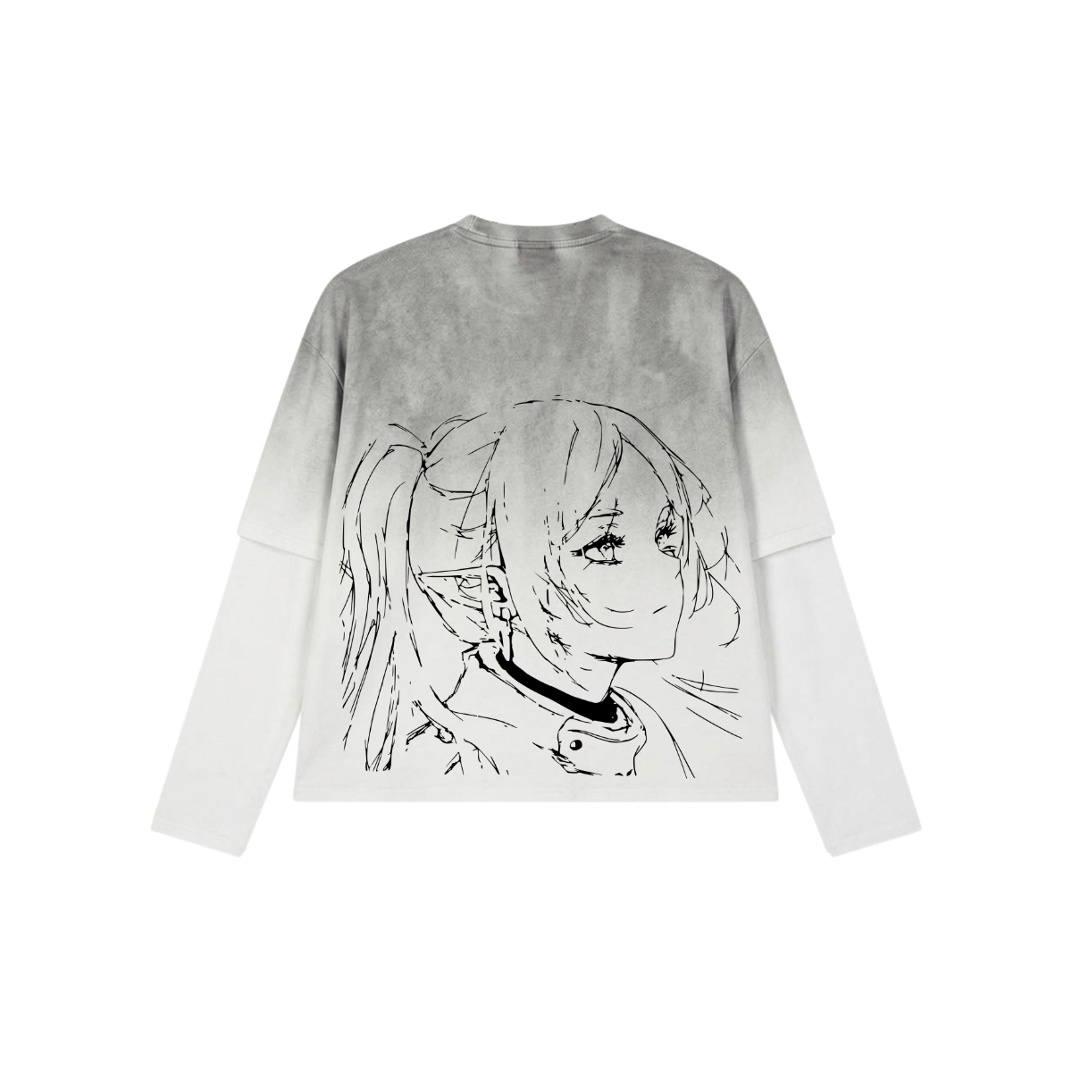 Long Sight (Grey) Washed Long Sleeve image 2
