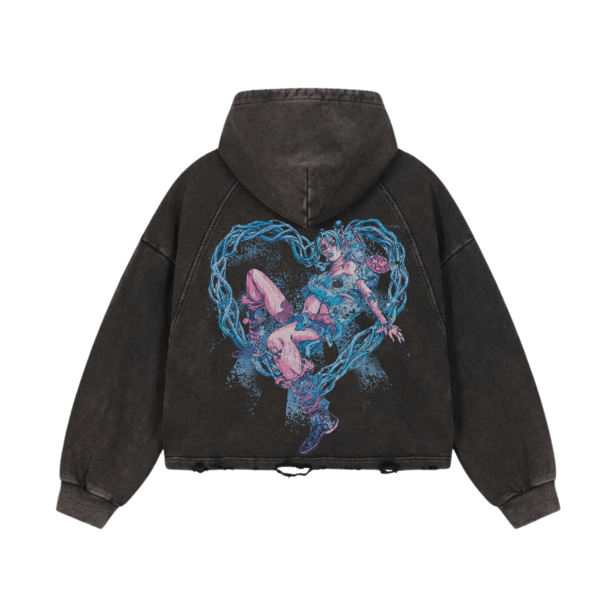 Thorn Wire Washed Raglan Hoodie image 2