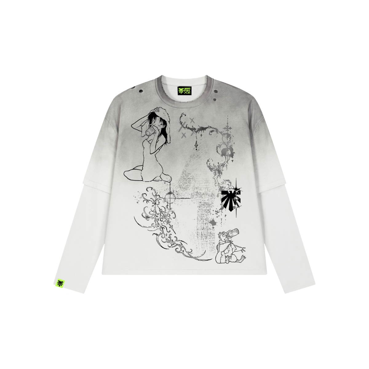 Static Bloom Washed Long Sleeve image 1