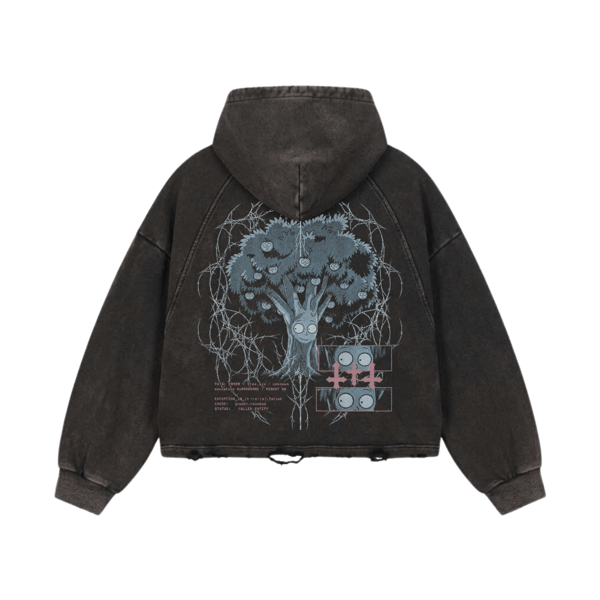 Root Error Washed Raglan Hoodie image 2