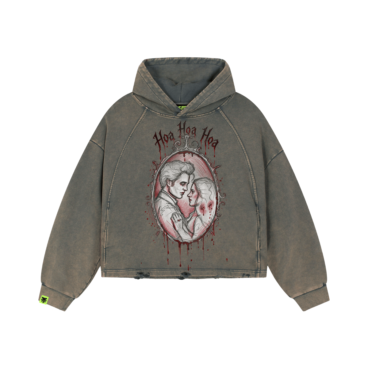 Cold Embrace Washed Raglan Hoodie image 1