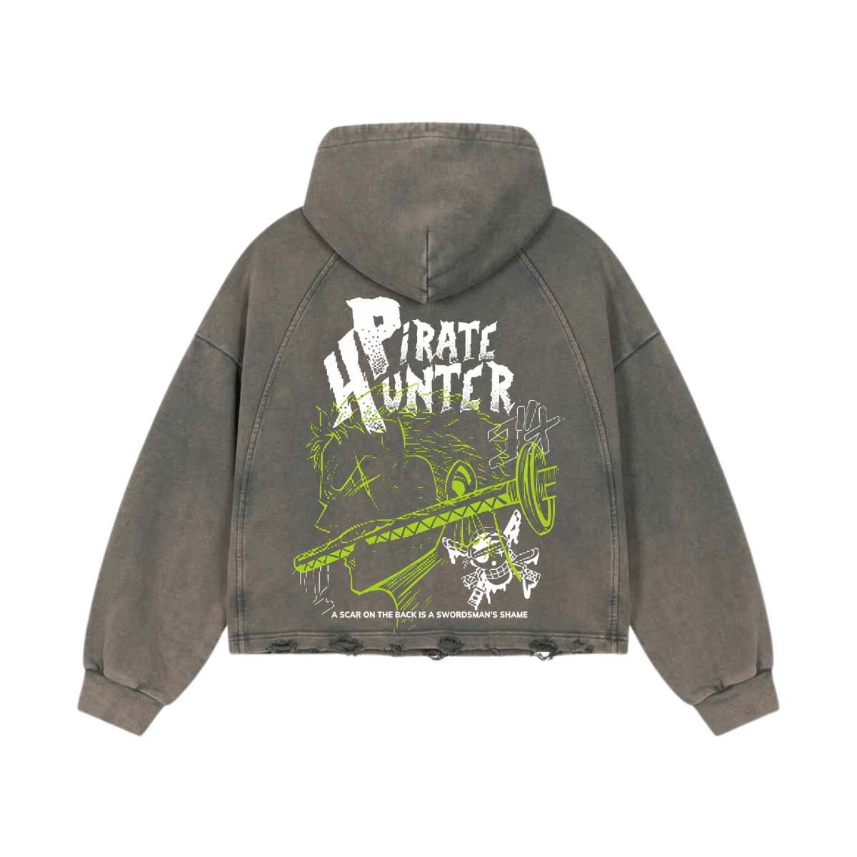Pirate Hunter Washed Raglan Hoodie image 2