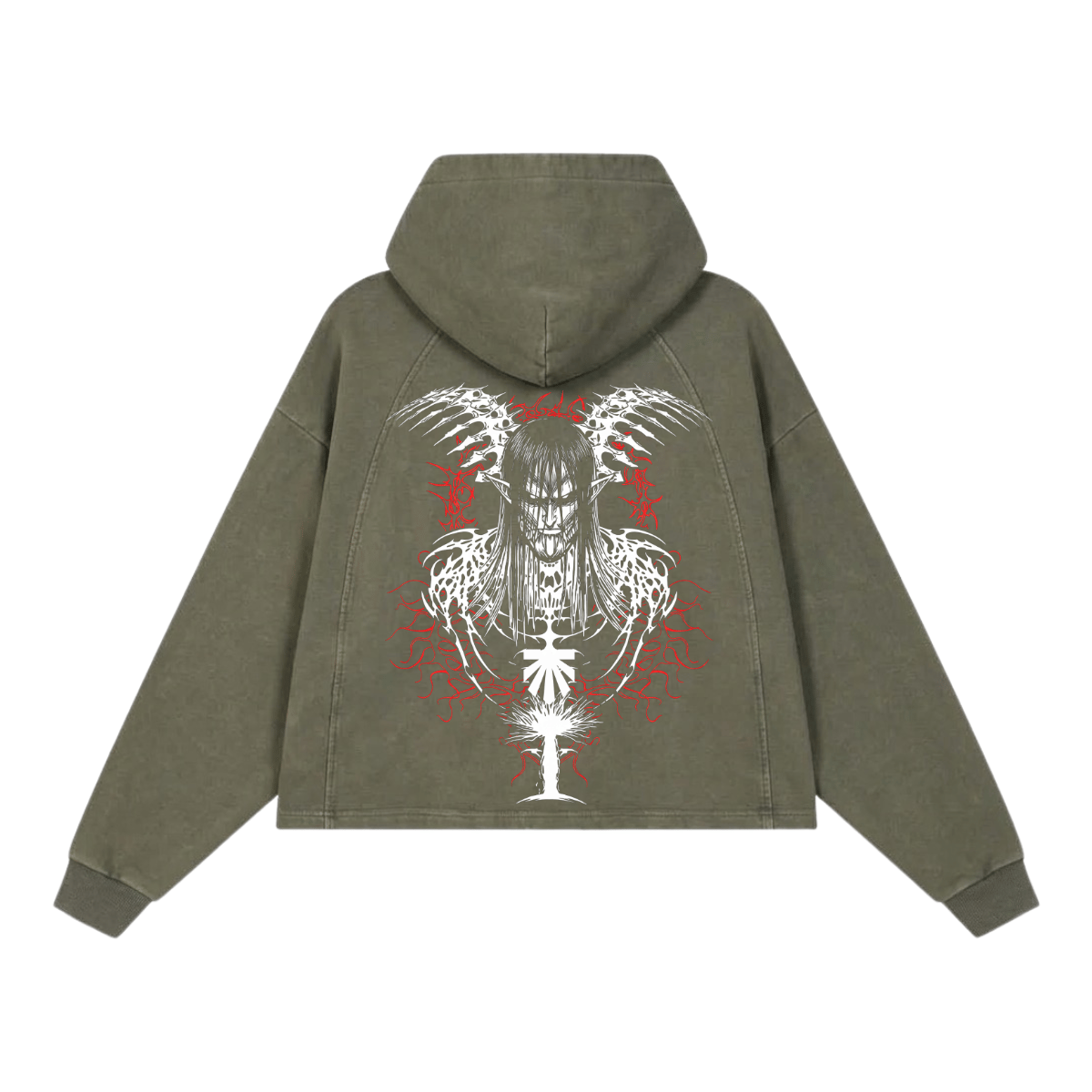 The End Washed Raglan Hoodie image 2