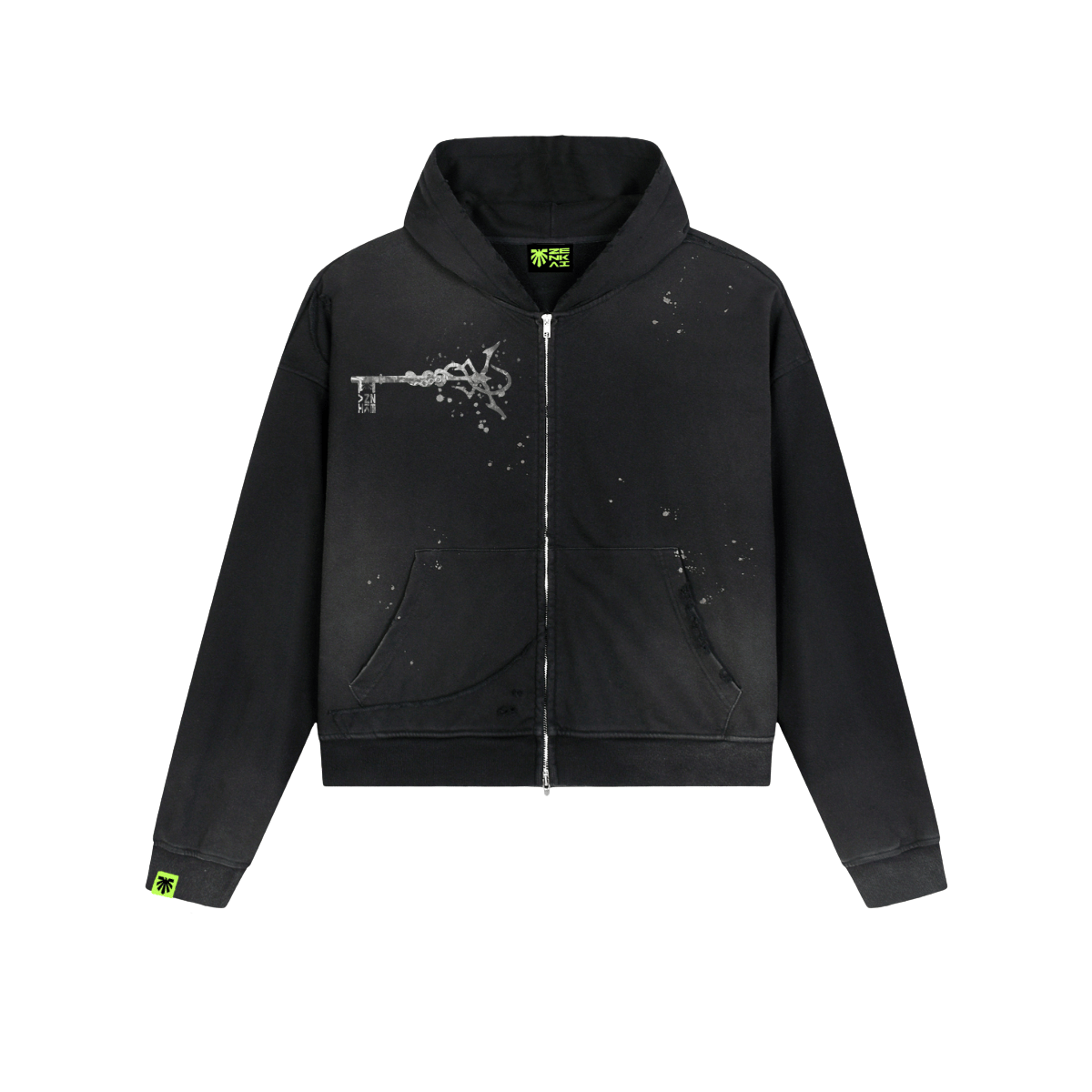 Silver Sigil Zip Hoodie image 1