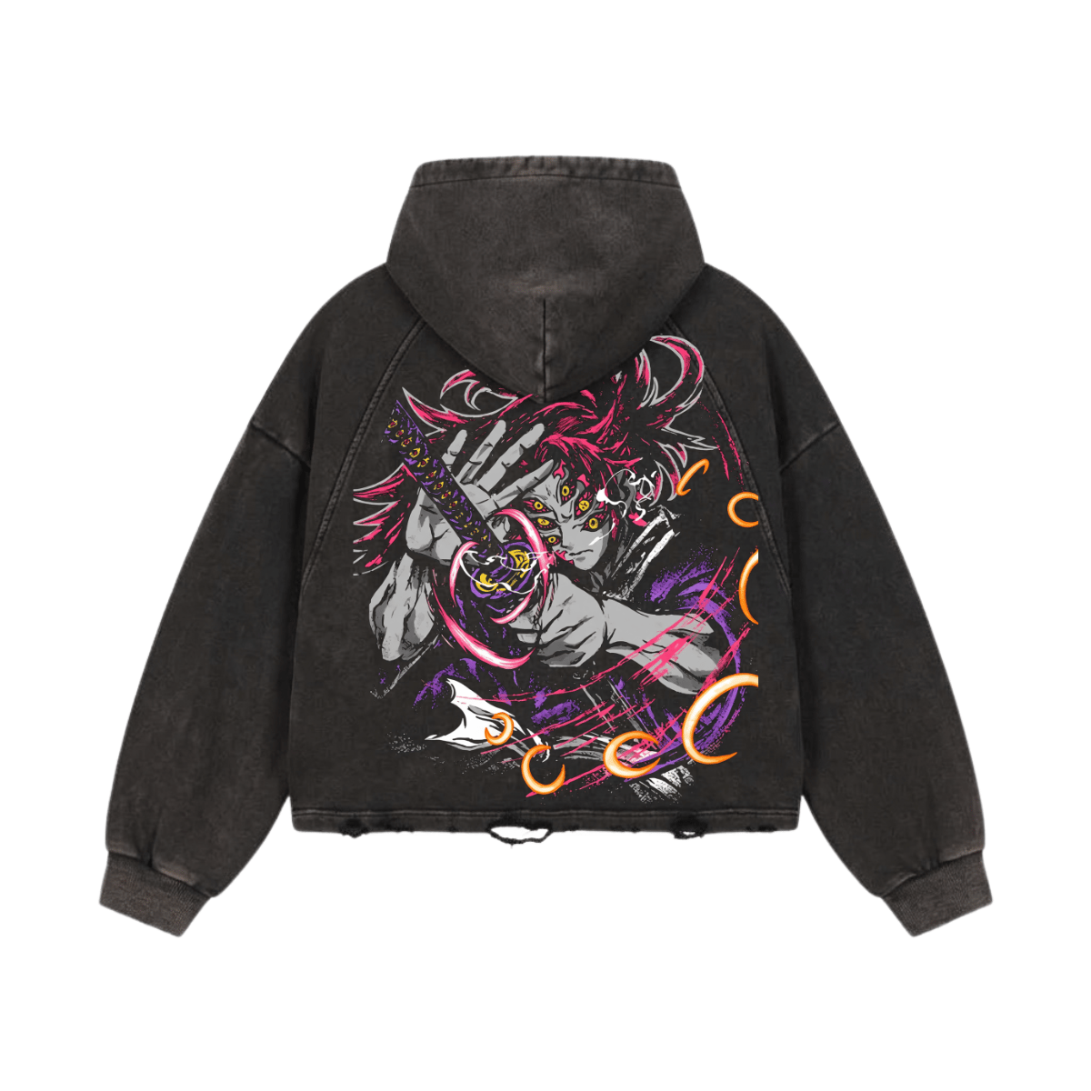 Upper One Washed Raglan Hoodie image 2