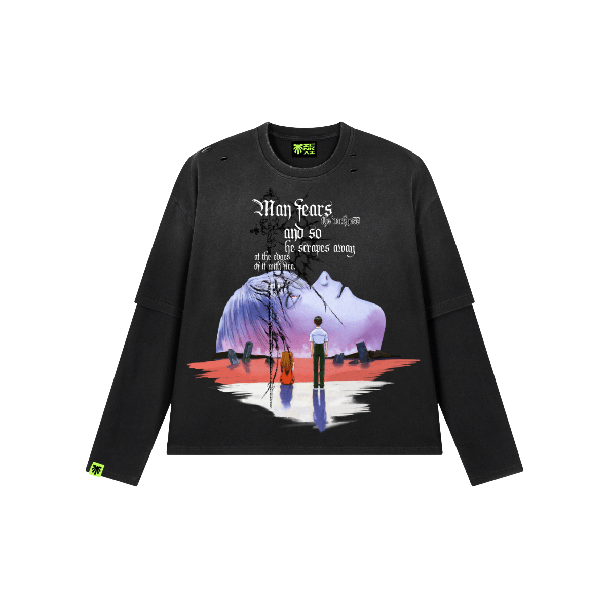 Scrape The Dark Washed Long Sleeve image 1