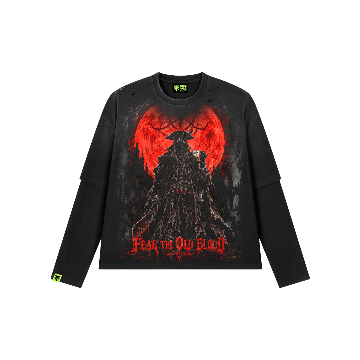 Red Night Washed Long Sleeve image 1