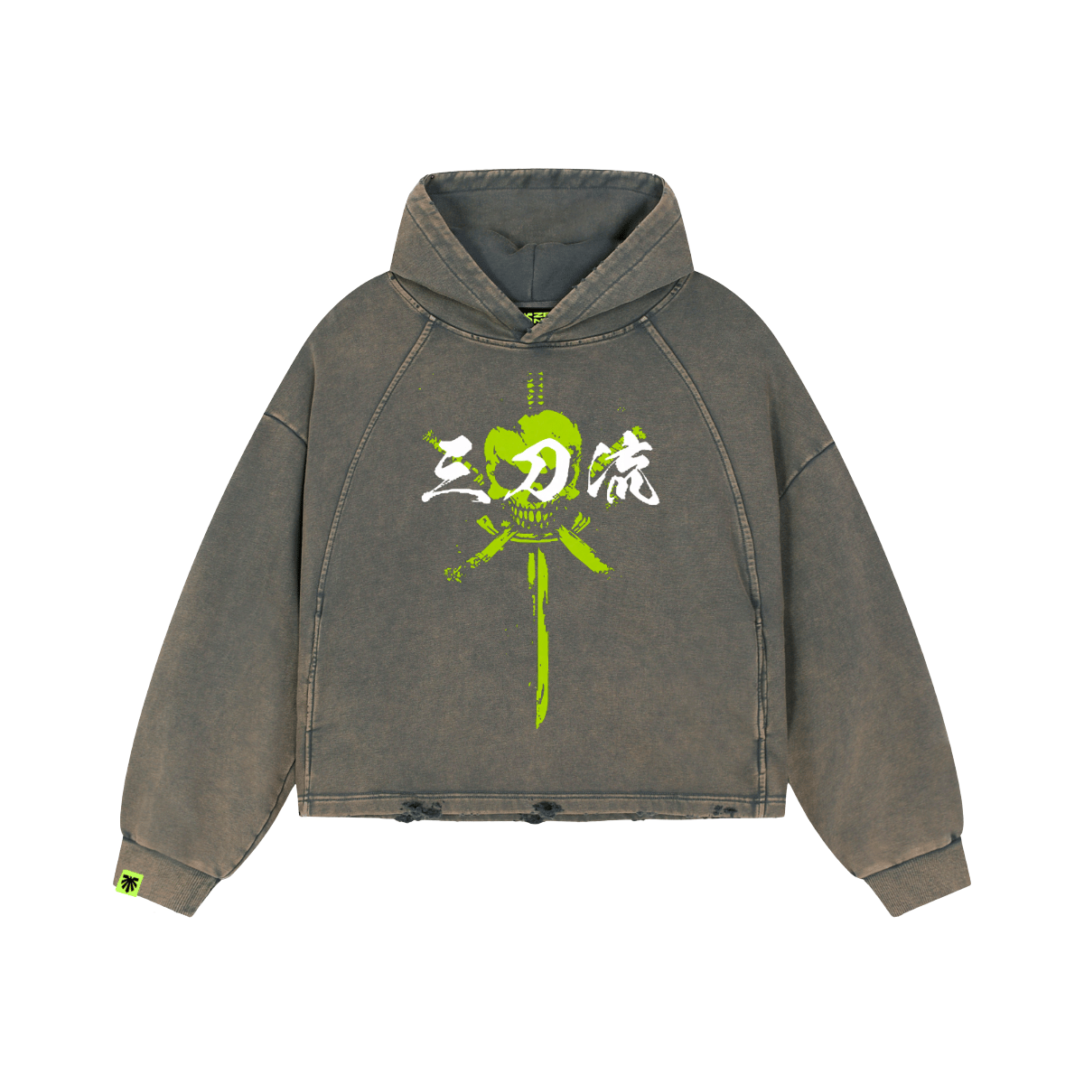 Pirate Hunter Washed Raglan Hoodie image 1