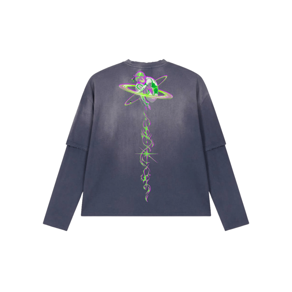 I Love Earth Washed Long Sleeve image 2