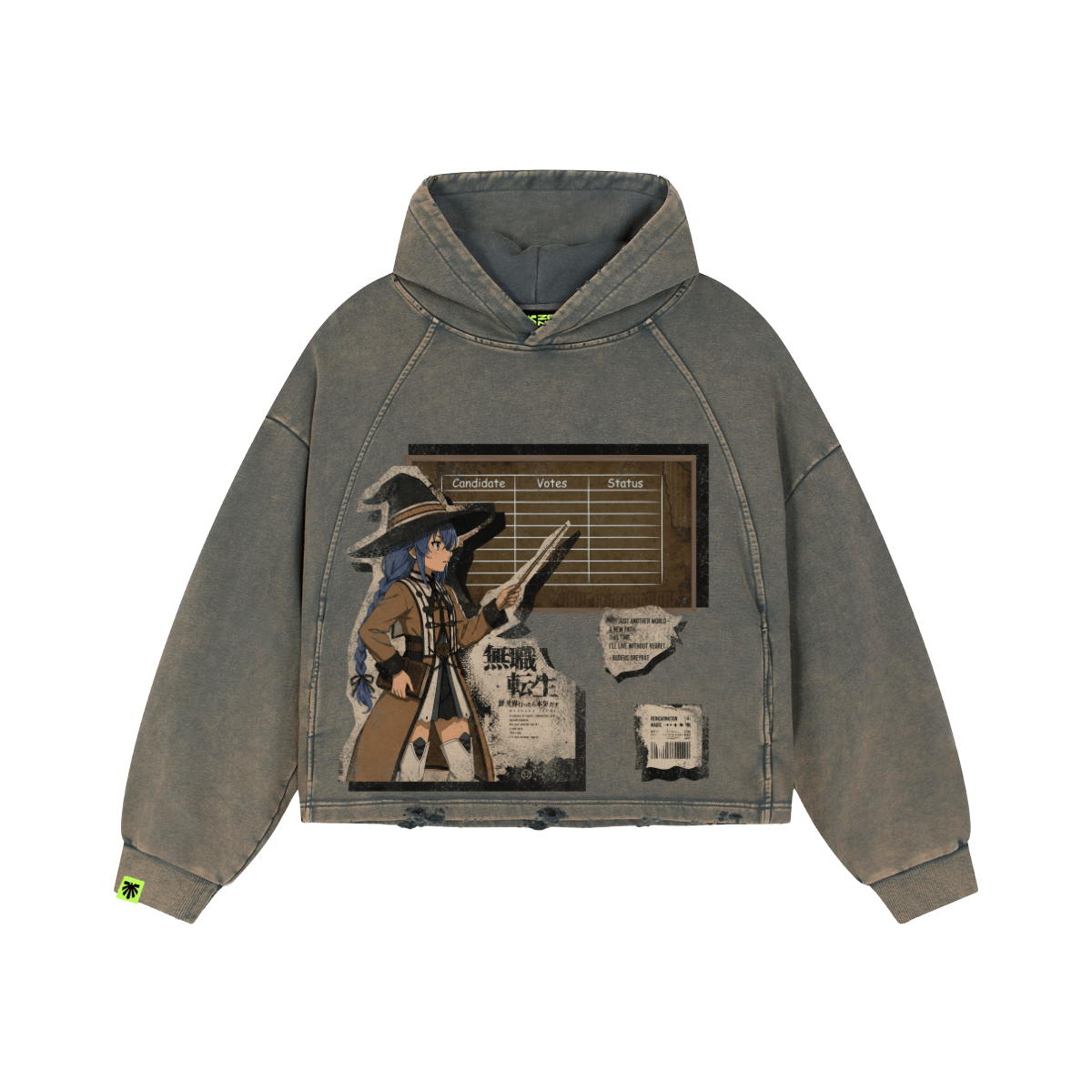 Candidate Board Washed Raglan Hoodie image 1