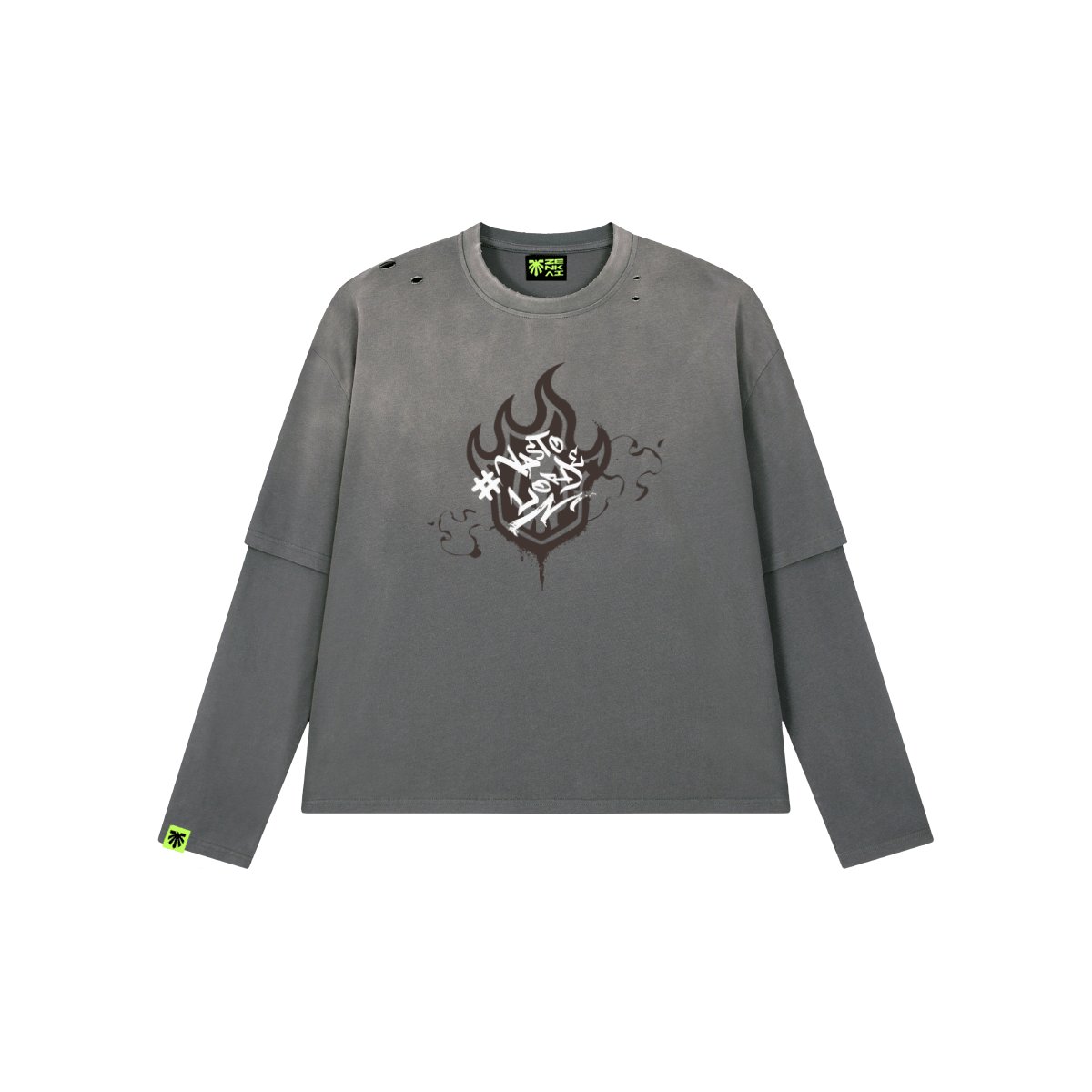 Rust Scream Washed Long Sleeve image 1
