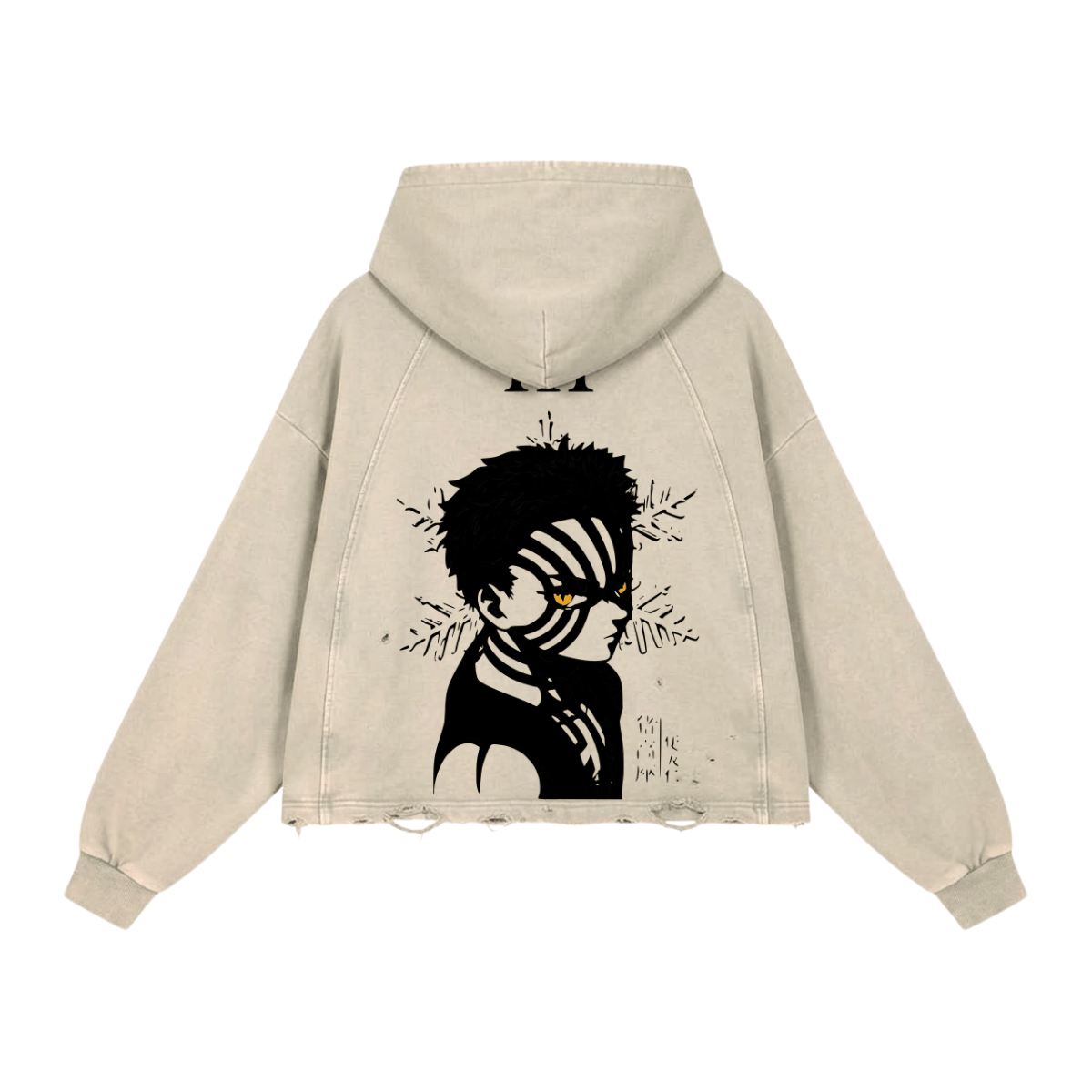 Upper III (Grey) Washed Raglan Hoodie image 2