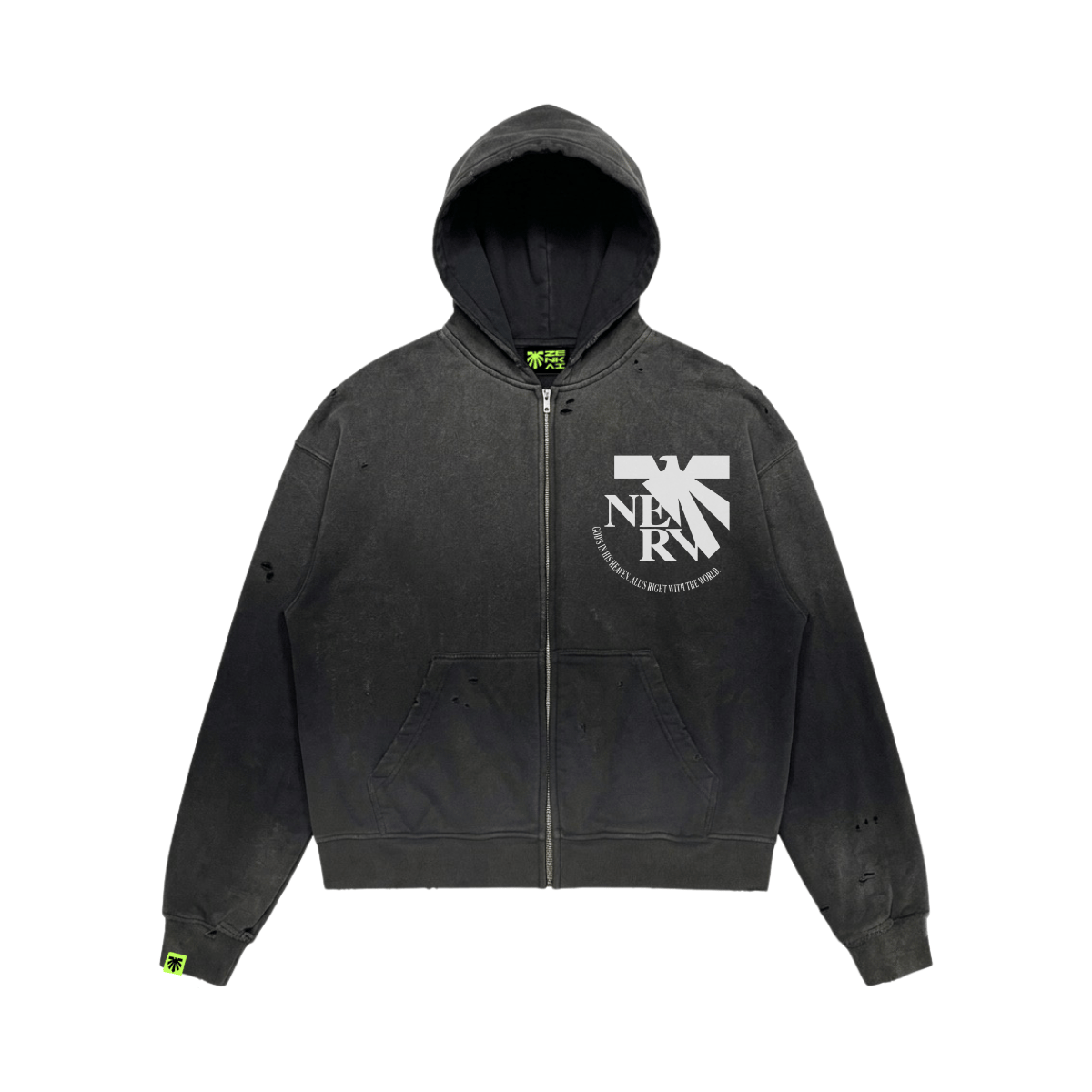 Echo Tank Washed Zip Hoodie image 1
