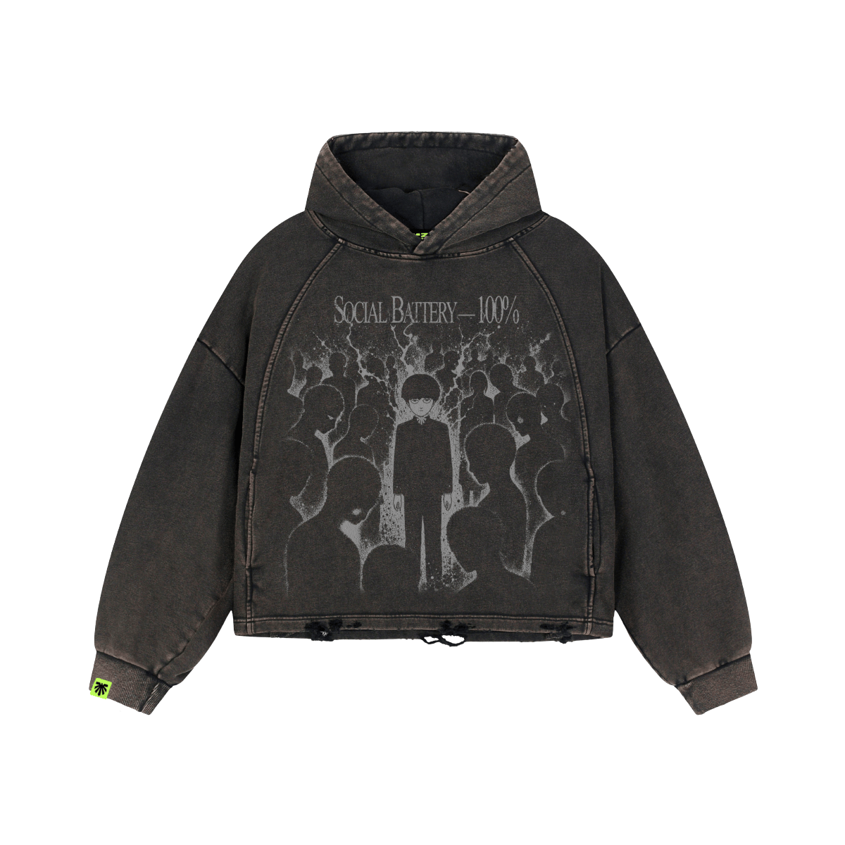 Signal Lost Washed Raglan Hoodie image 1