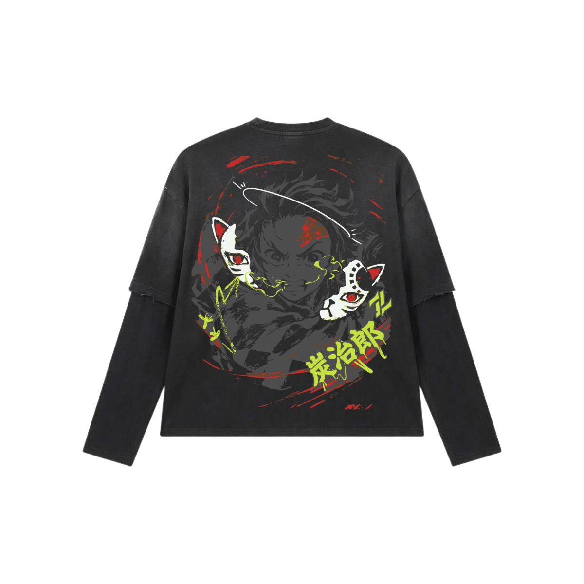 Crimson Spiral Washed Long Sleeve image 2