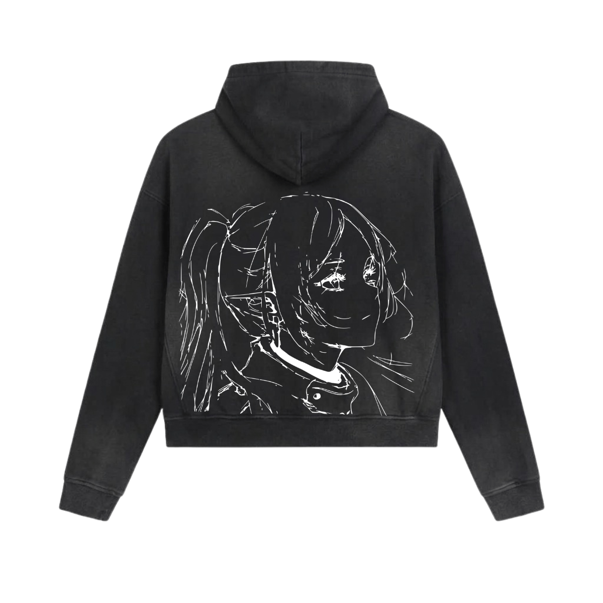 Long Sight (Black) Zip Hoodie image 2