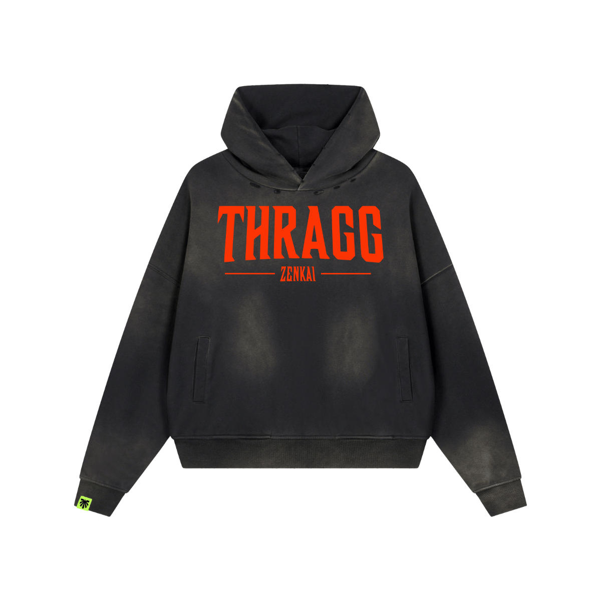 Fur Collar Washed Hoodie image 1