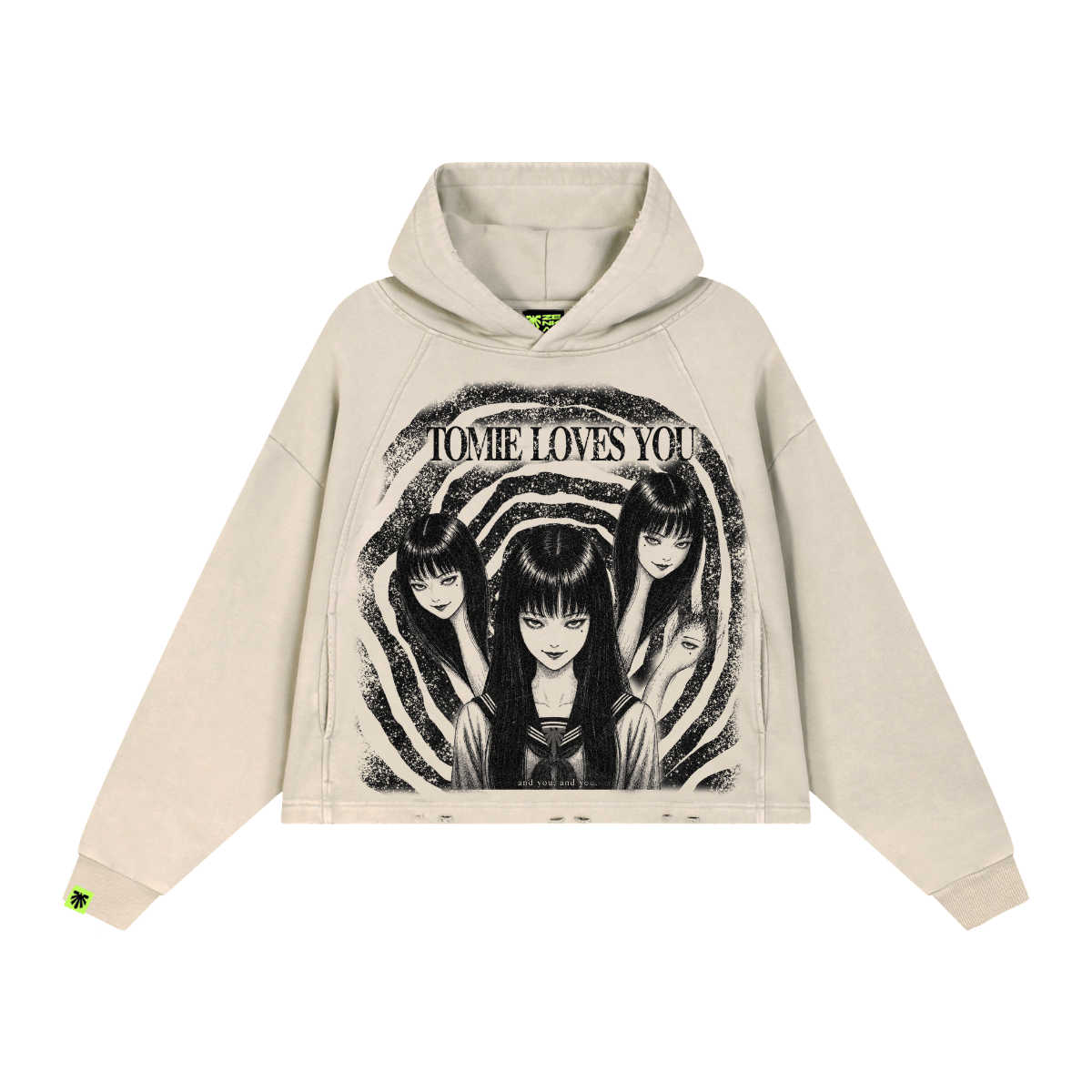 Many Smiles Washed Raglan Hoodie image 1