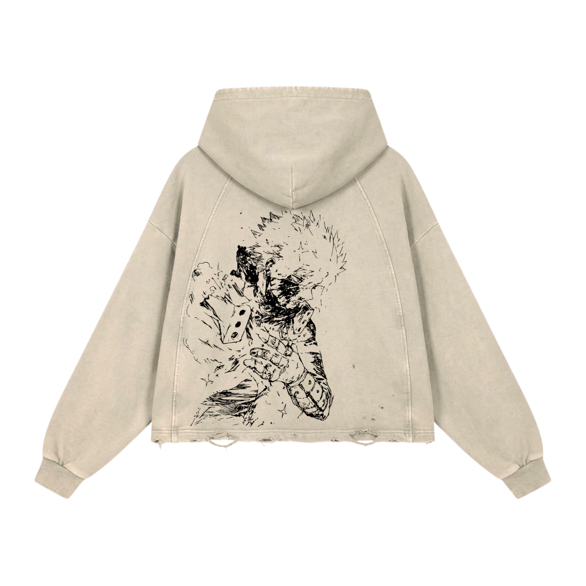 Detonation Washed Raglan Hoodie image 2