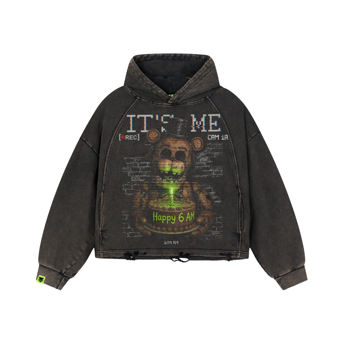 Shift Over Washed Raglan Hoodie image 1