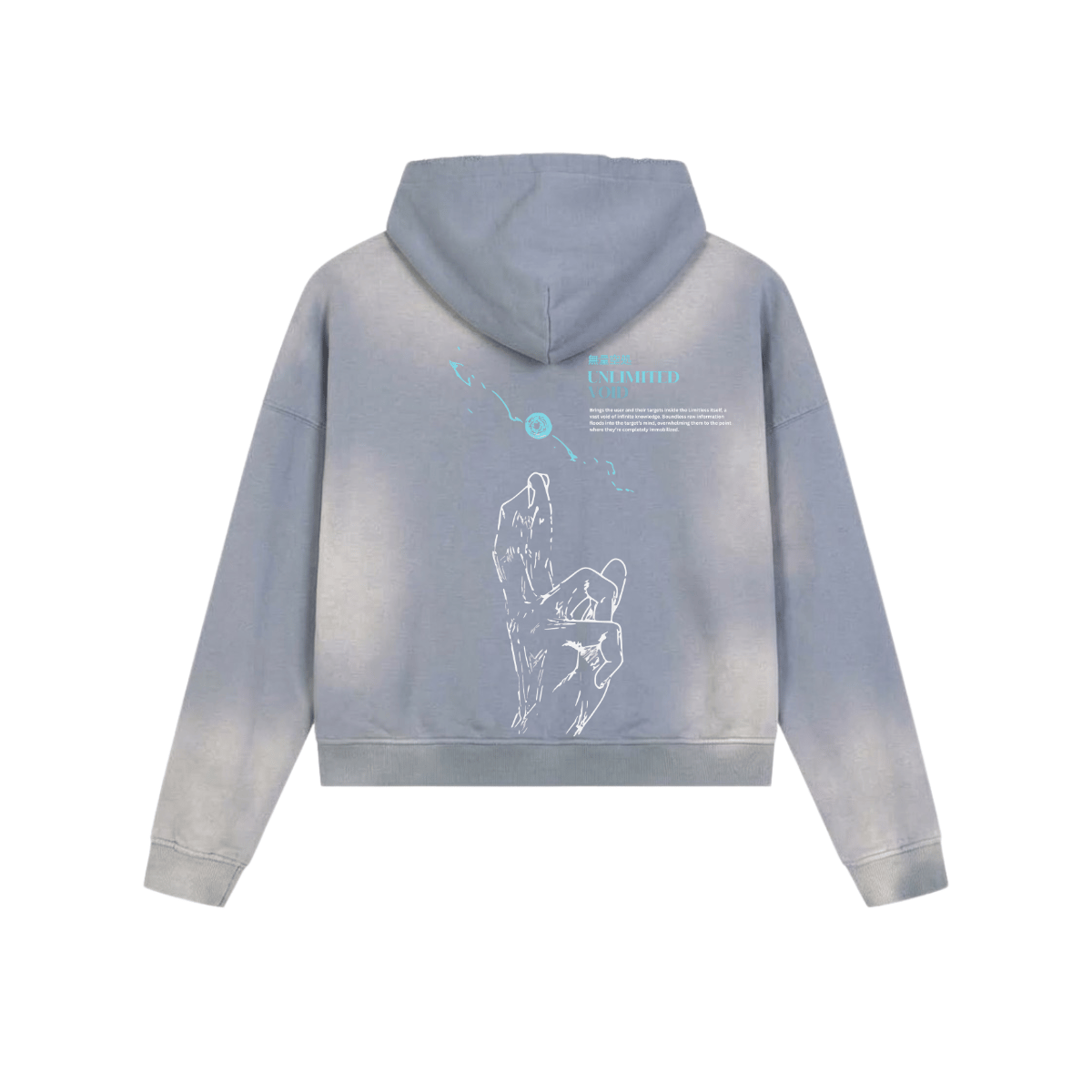 Void Black Washed Zip Hoodie image 2