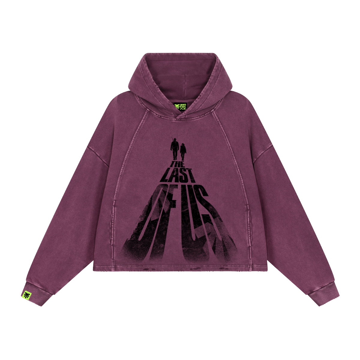Long Road Washed Raglan Hoodie image 1