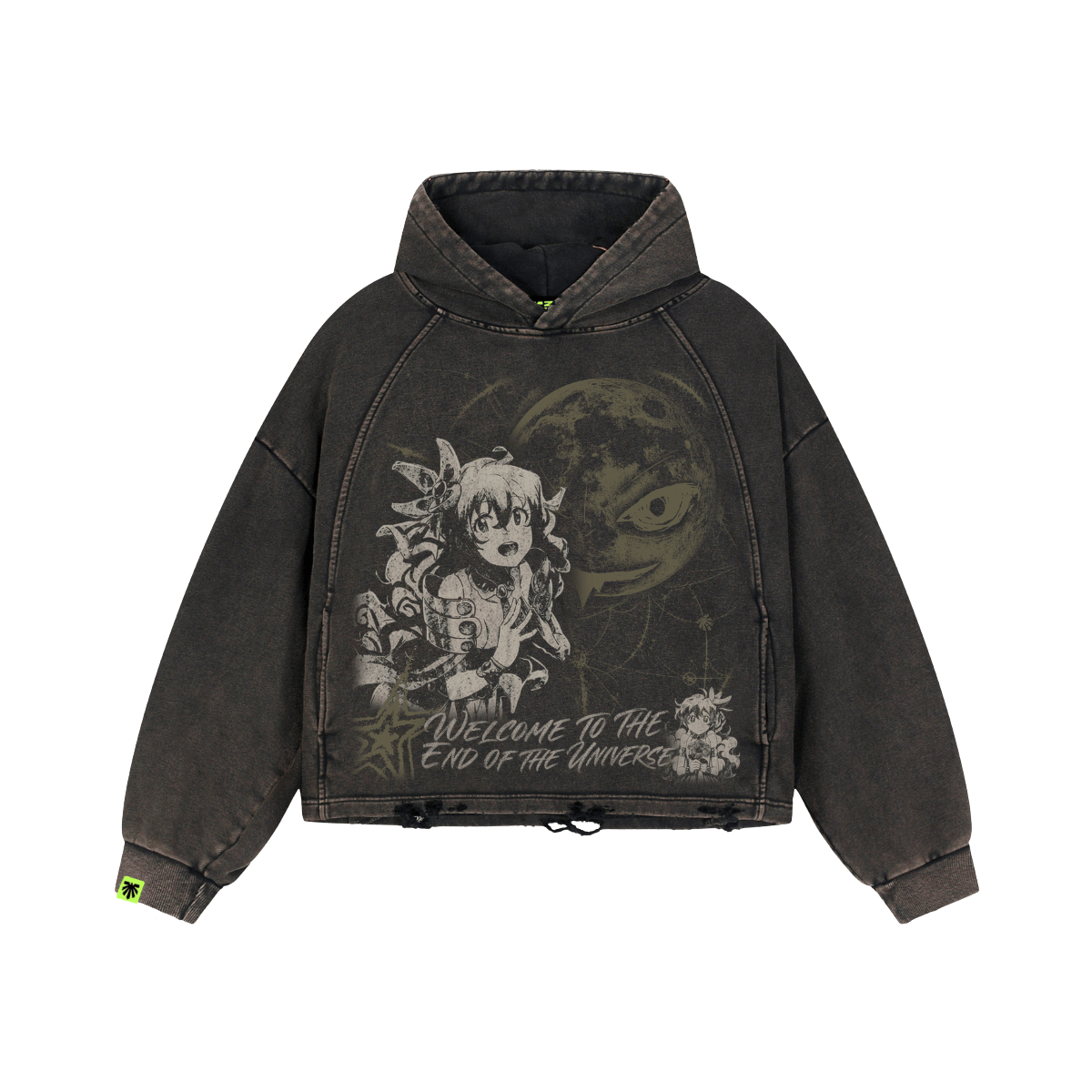 End of Universe Washed Raglan Hoodie image 1