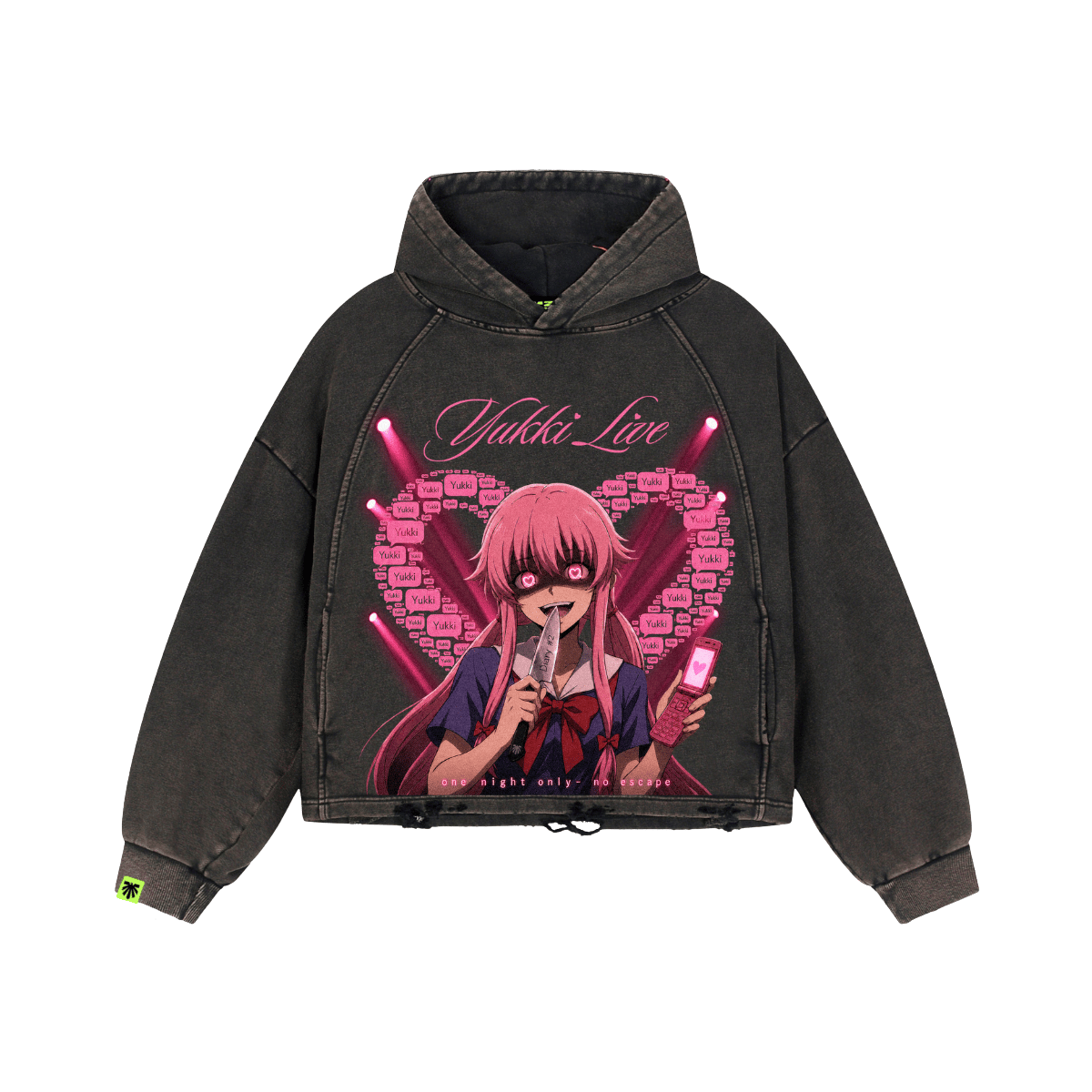 Front Row Washed Raglan Hoodie image 1