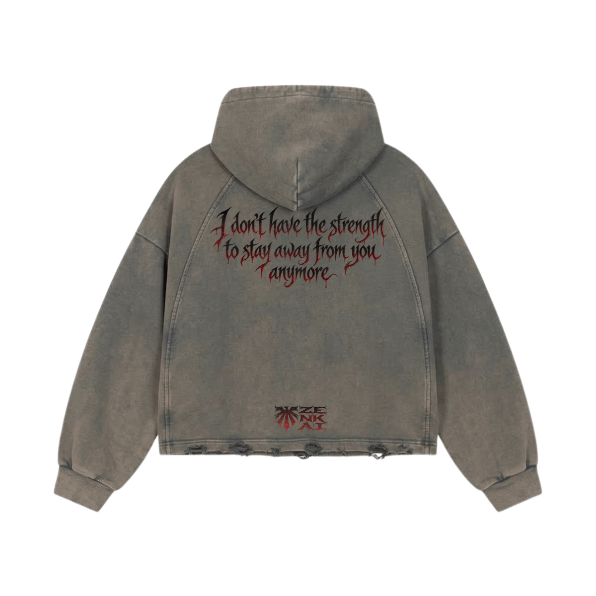 Cold Embrace Washed Raglan Hoodie image 2