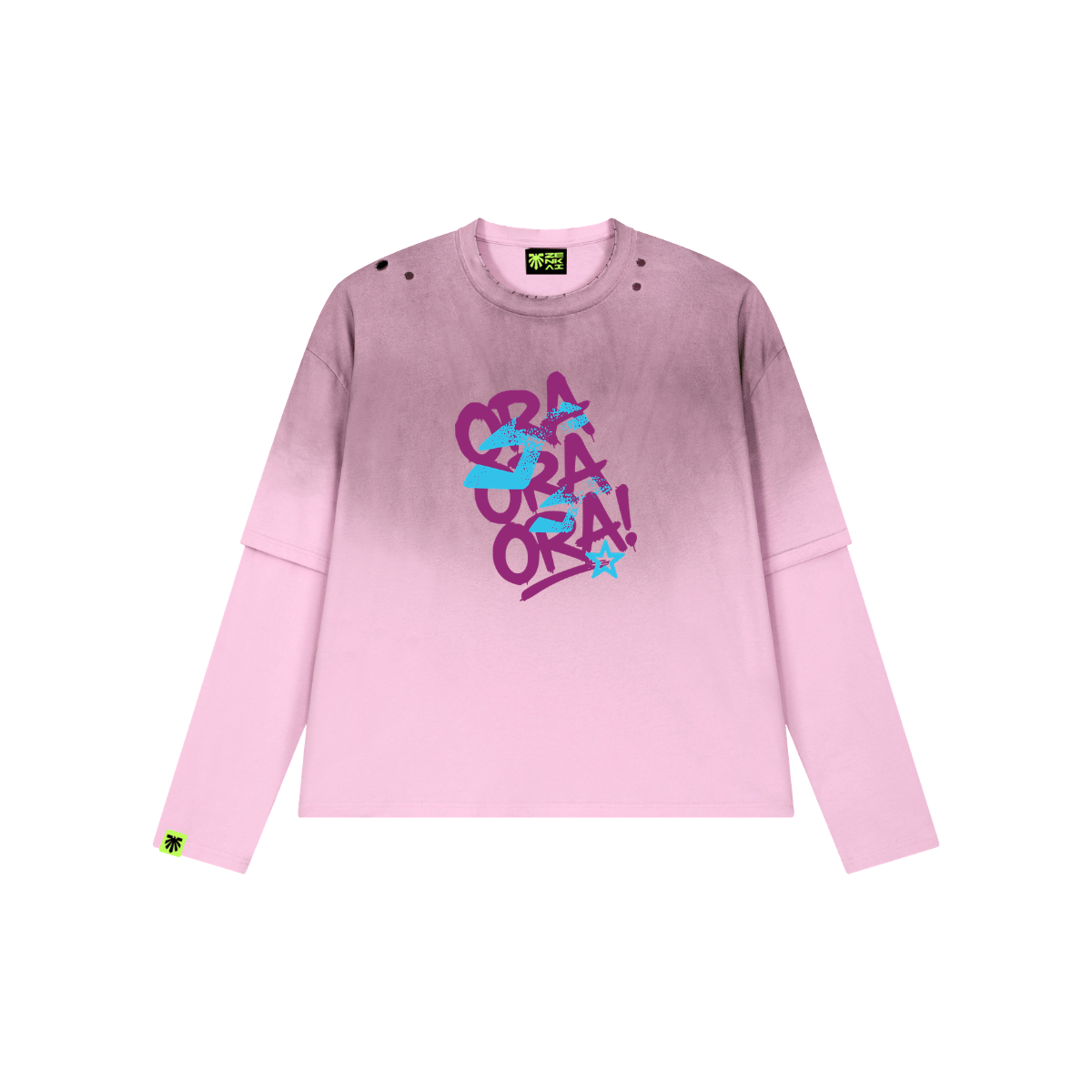 Yare Yare Pink Washed Long Sleeve image 1