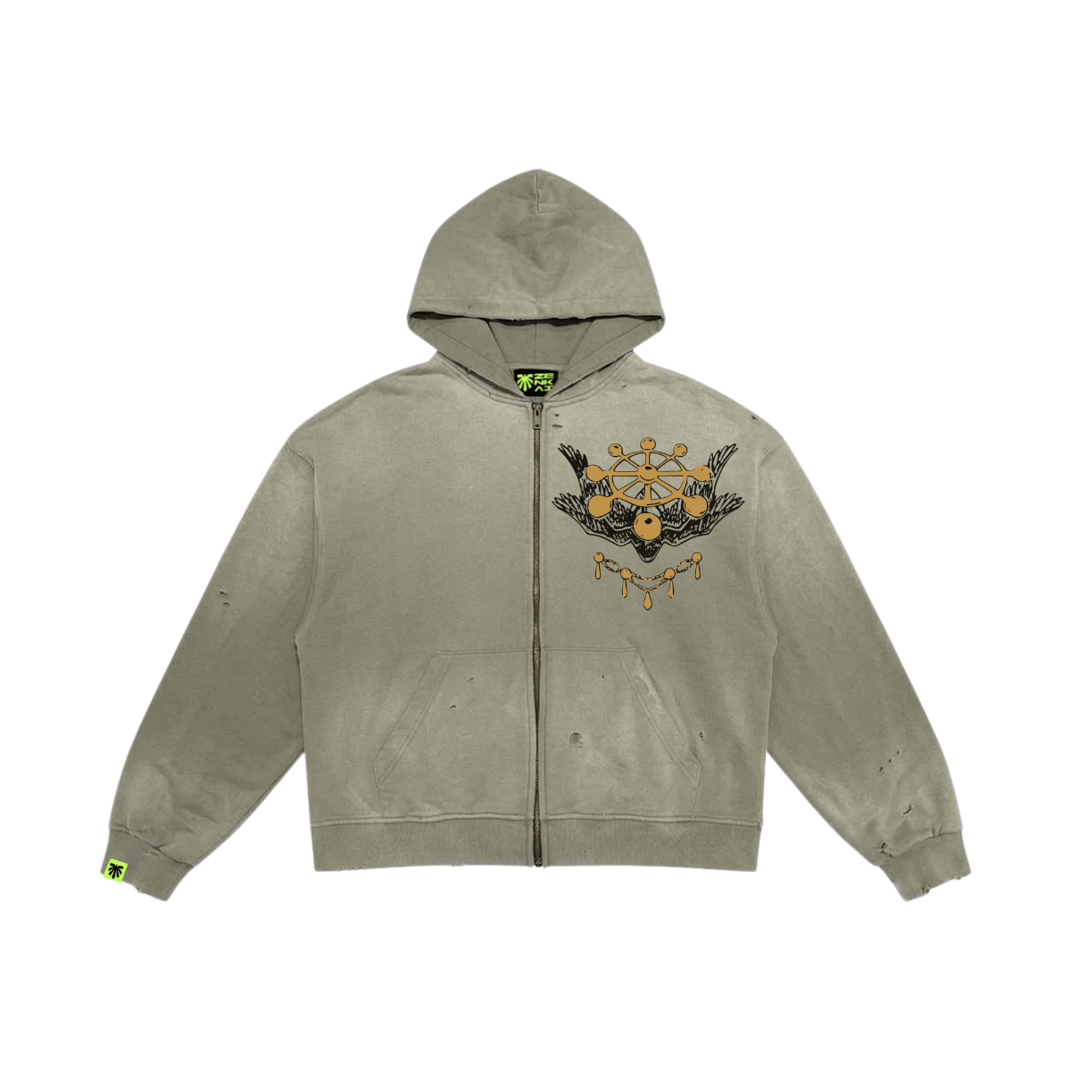 Divine General Washed Zip Hoodie image 1