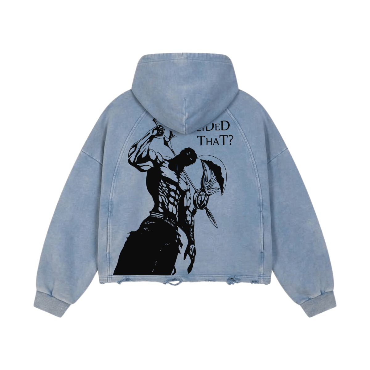Who Decided Washed Raglan Hoodie image 2