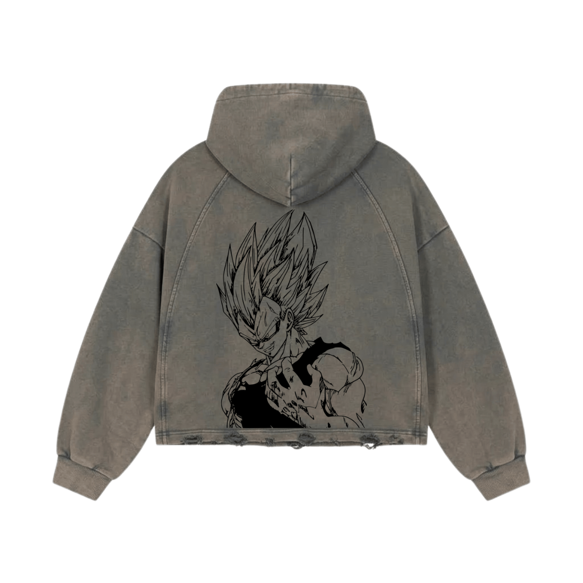 Majin Mark Washed Raglan Hoodie image 2