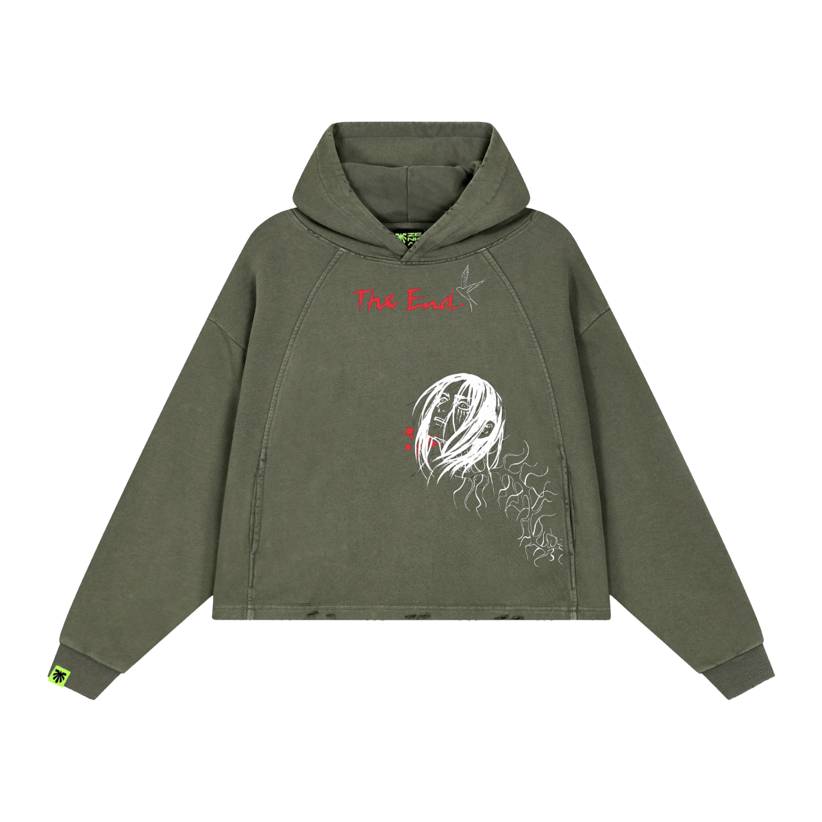 The End Washed Raglan Hoodie image 1