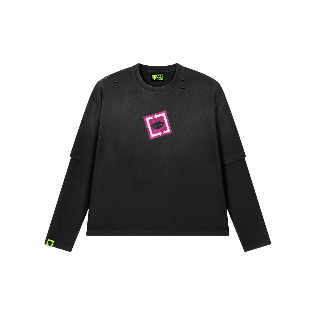 Double Look Washed Long Sleeve image 1