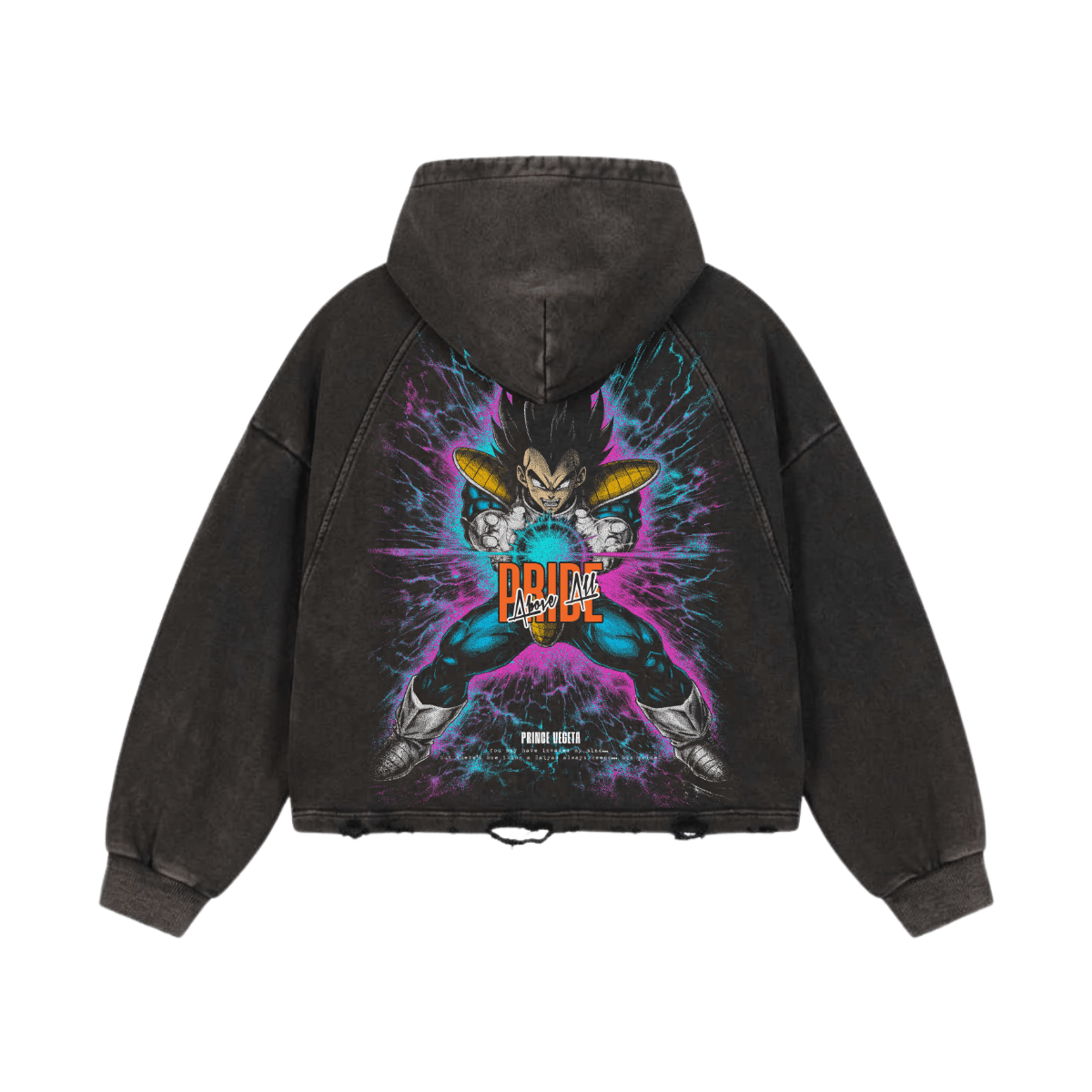 Pride Above All Washed Raglan Hoodie image 2