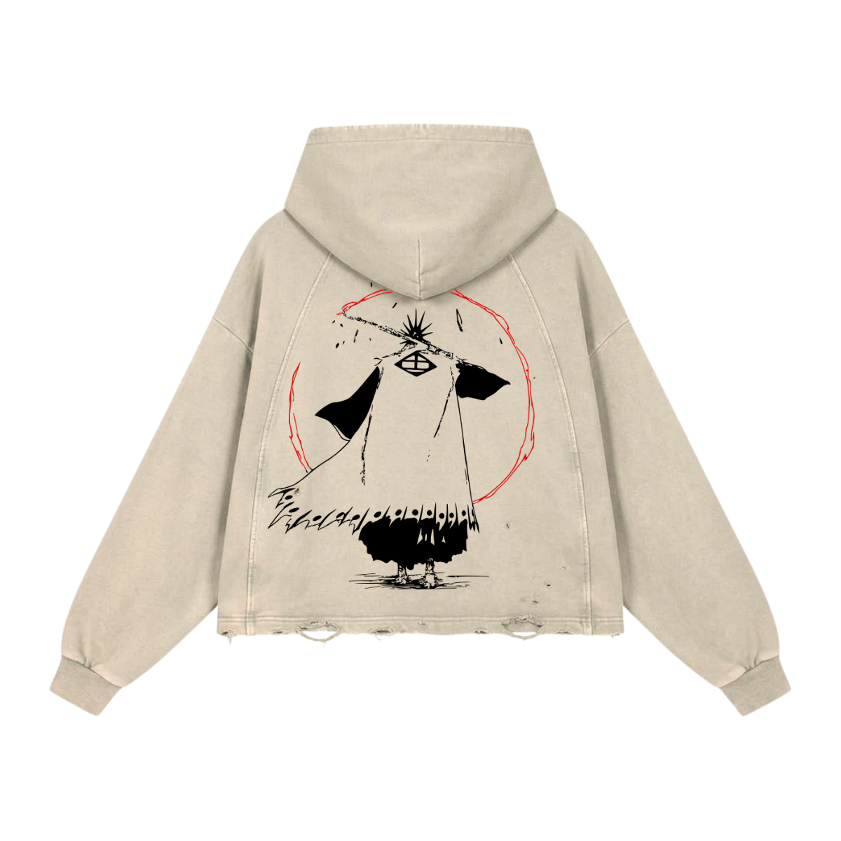 Eleven Mark Washed Raglan Hoodie image 2