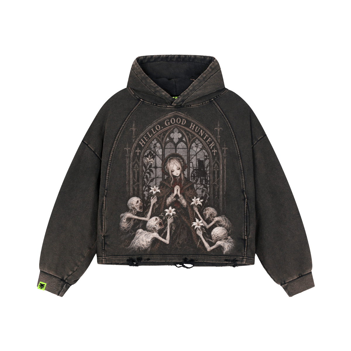Quiet Vigil Washed Raglan Hoodie image 1