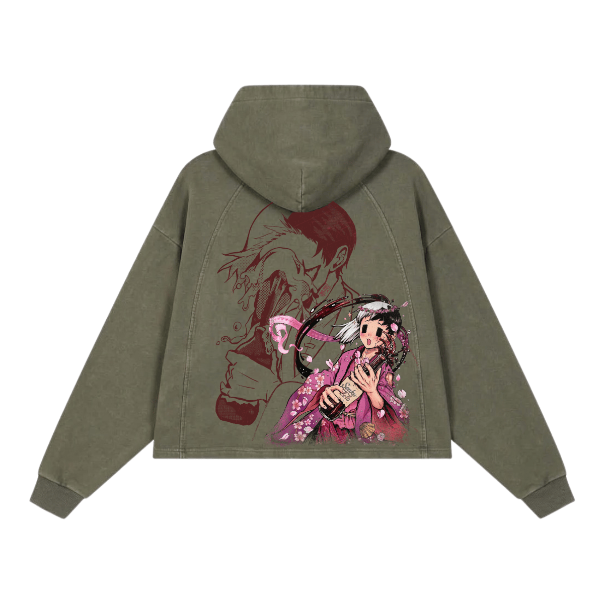 First Sip Washed Raglan Hoodie image 2